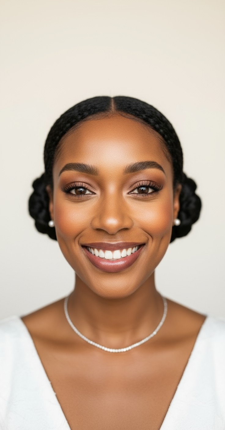 After Space Buns Hairstyle